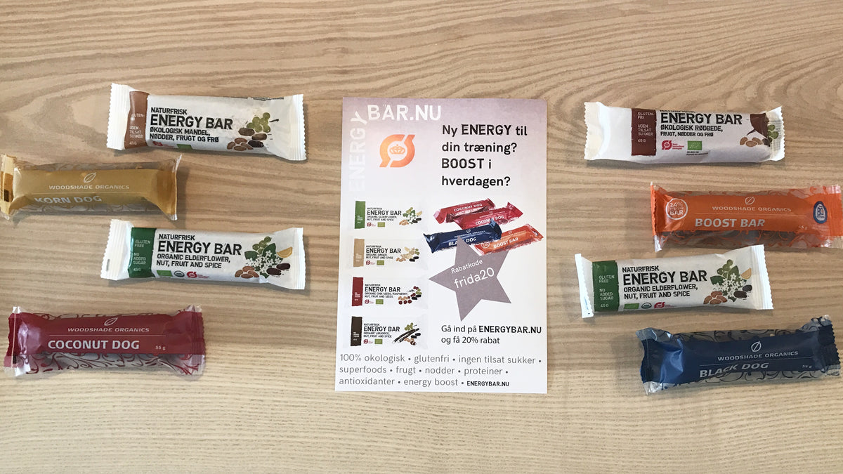 Lækre økologiske energibarer